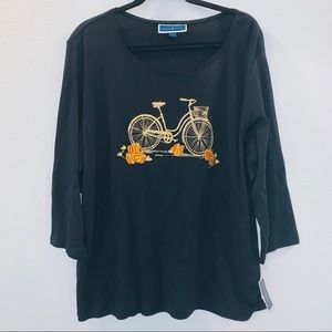 Karen Scott Plus Size Fall Pumpkin Top